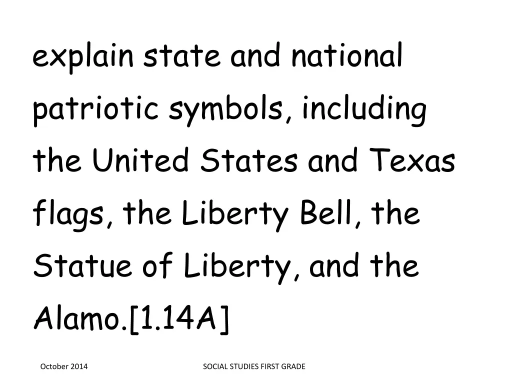 explain state and national patriotic symbols