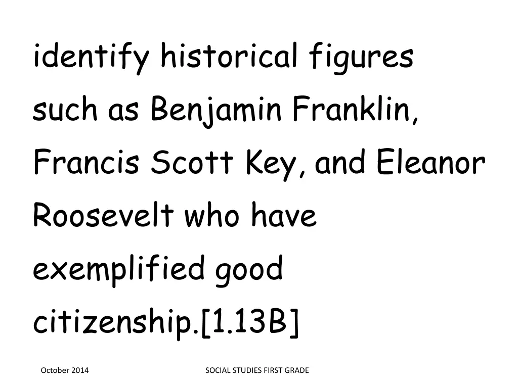 identify historical figures such as benjamin