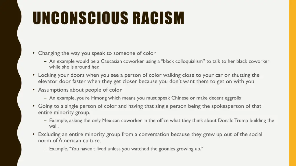 unconscious racism