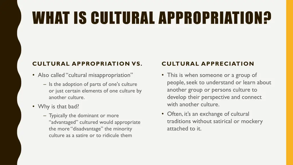 what is cultural appropriation