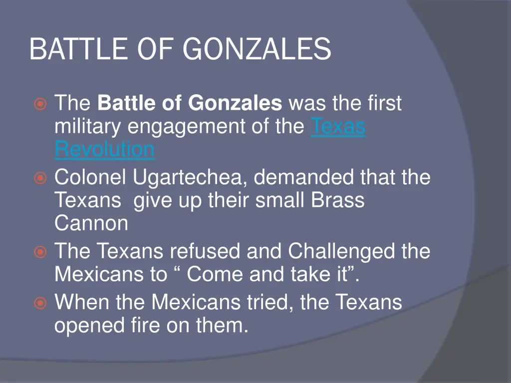 battle of gonzales