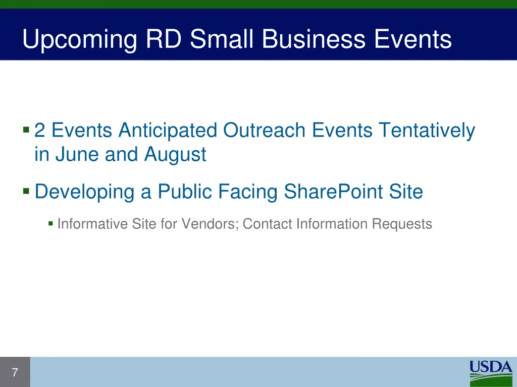 upcoming rd small business events