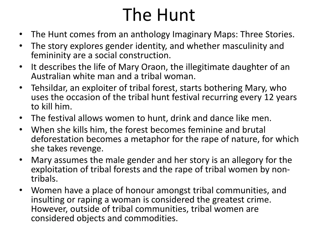 the hunt