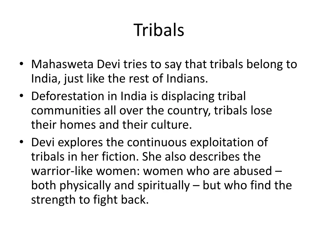 tribals