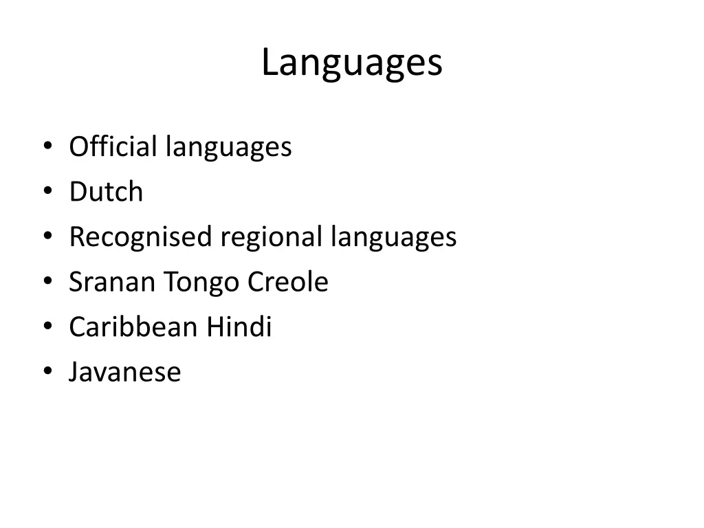 languages