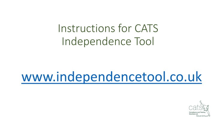 instructions for cats independence tool