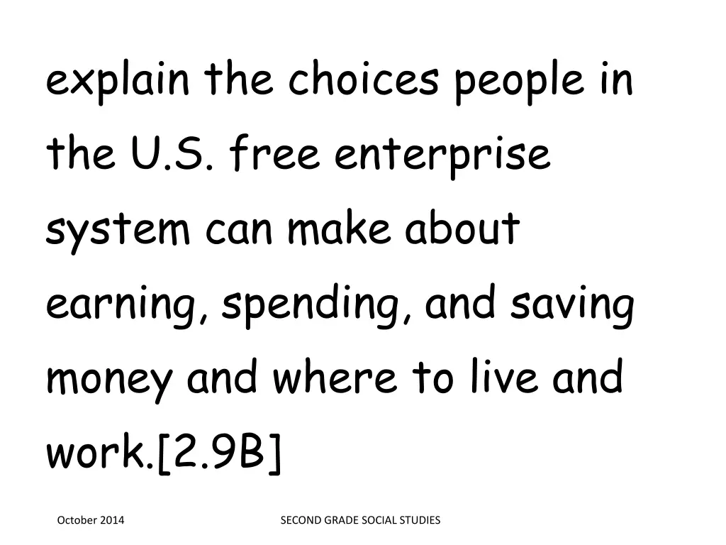 explain the choices people in the u s free