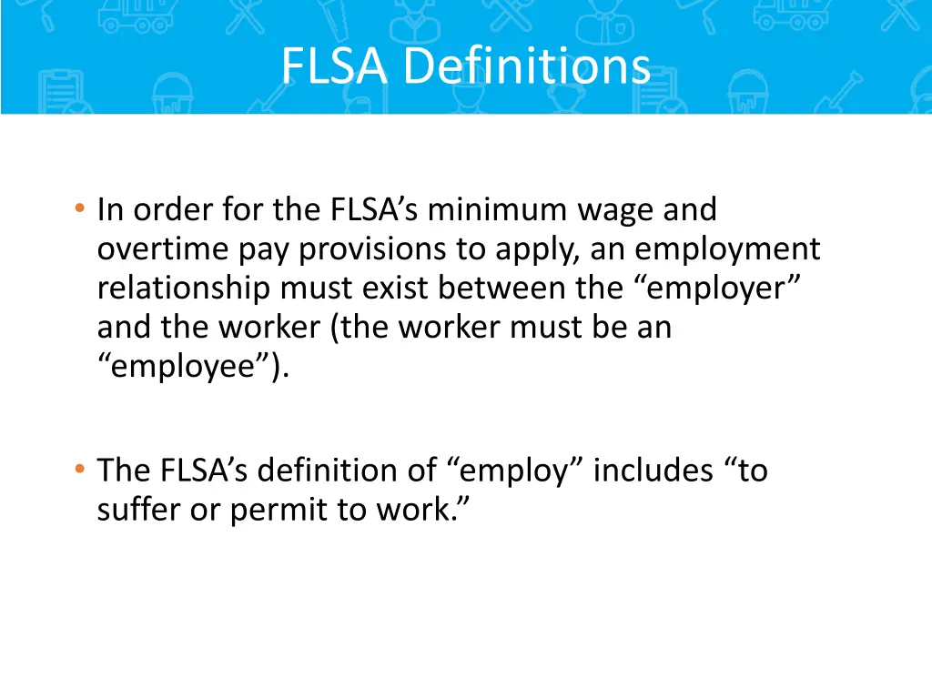 flsa definitions