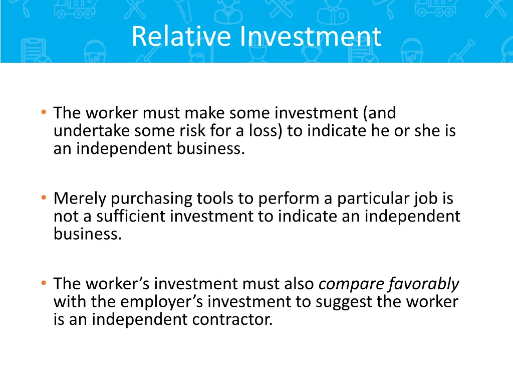 relative investment