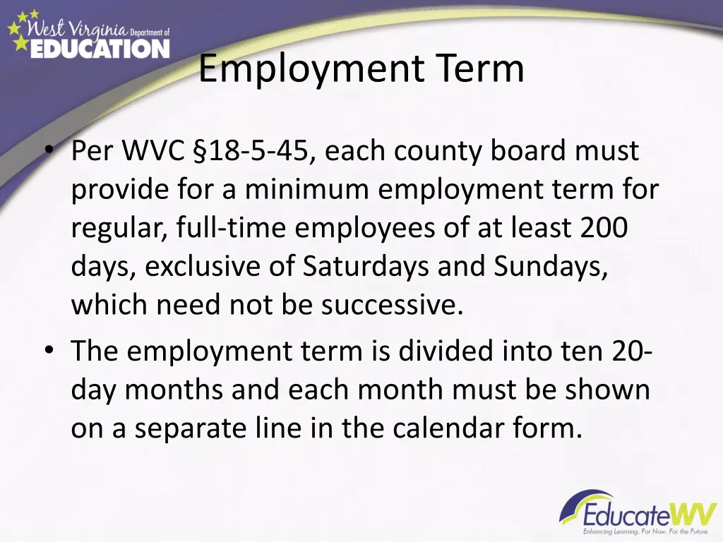 employment term