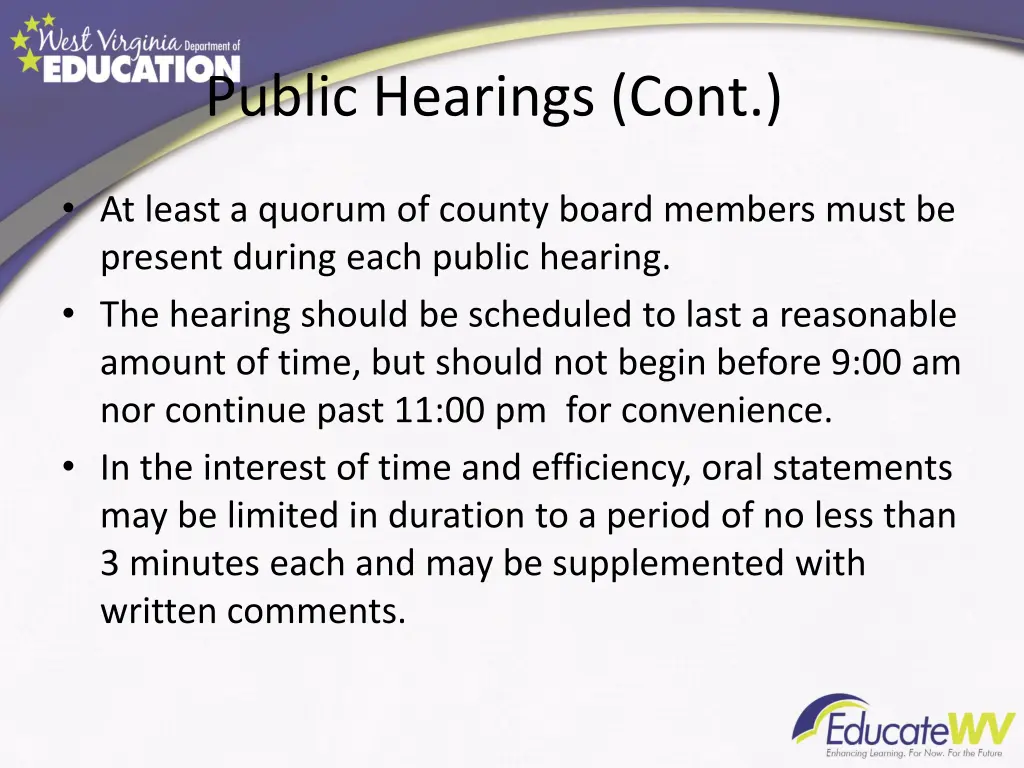 public hearings cont 1