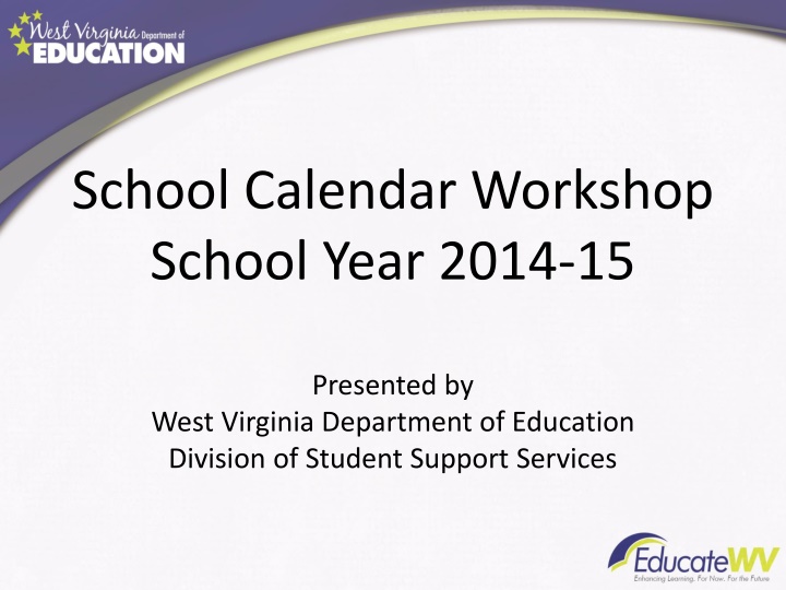 school calendar workshop school year 2014 15