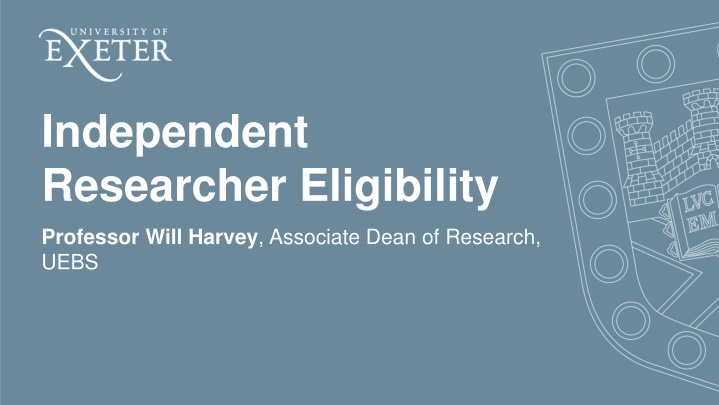 independent researcher eligibility