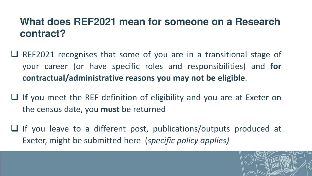 what does ref2021 mean for someone on a research