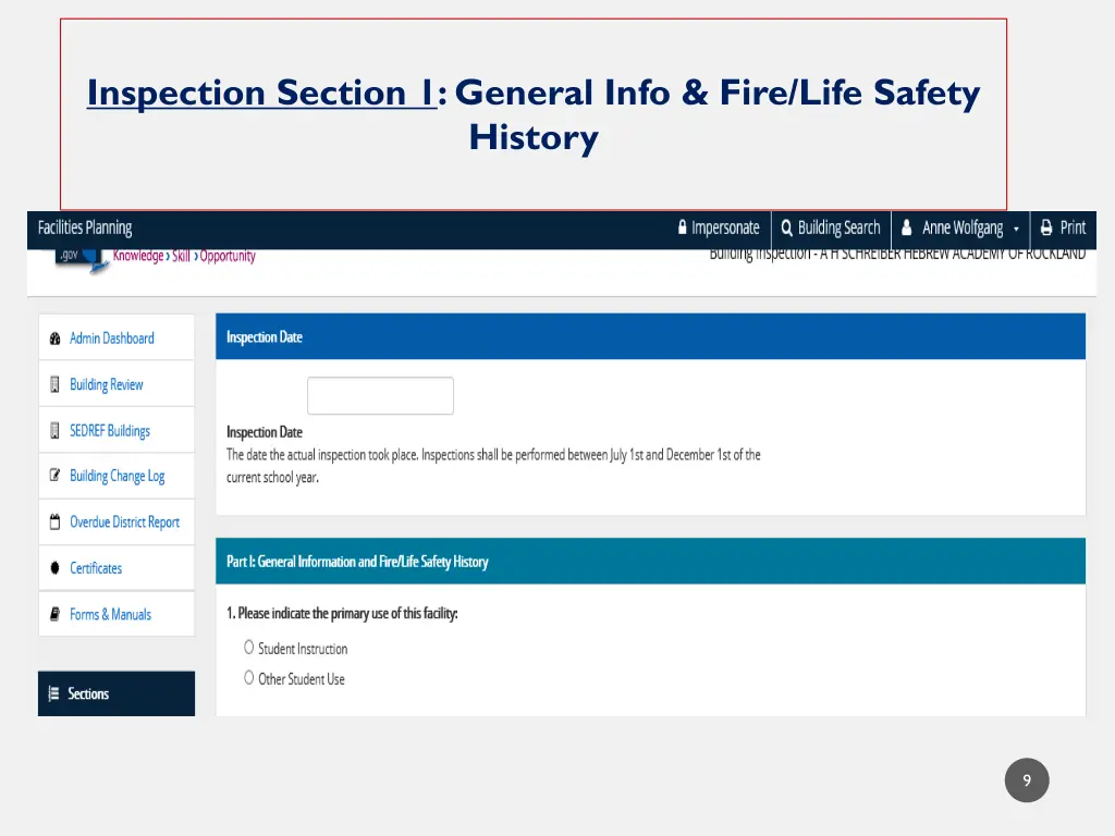 inspection section 1 general info fire life