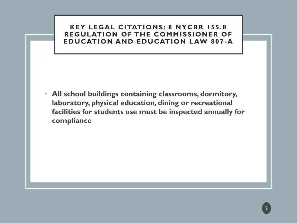 key legal citations 8 nycrr 155 8 regulation