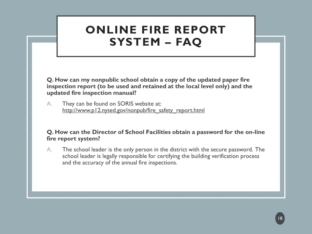 online fire report system faq 2