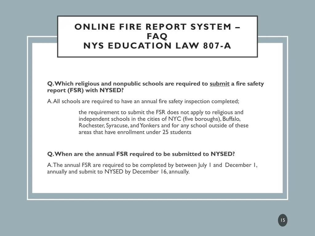 online fire report system faq nys education