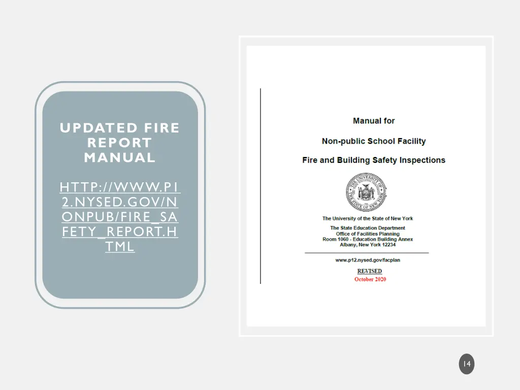 updated fire report manual