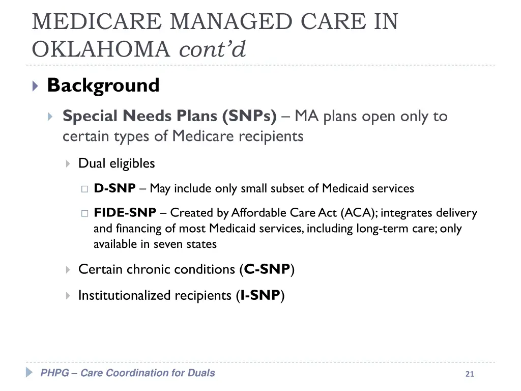 medicare managed care in oklahoma cont d