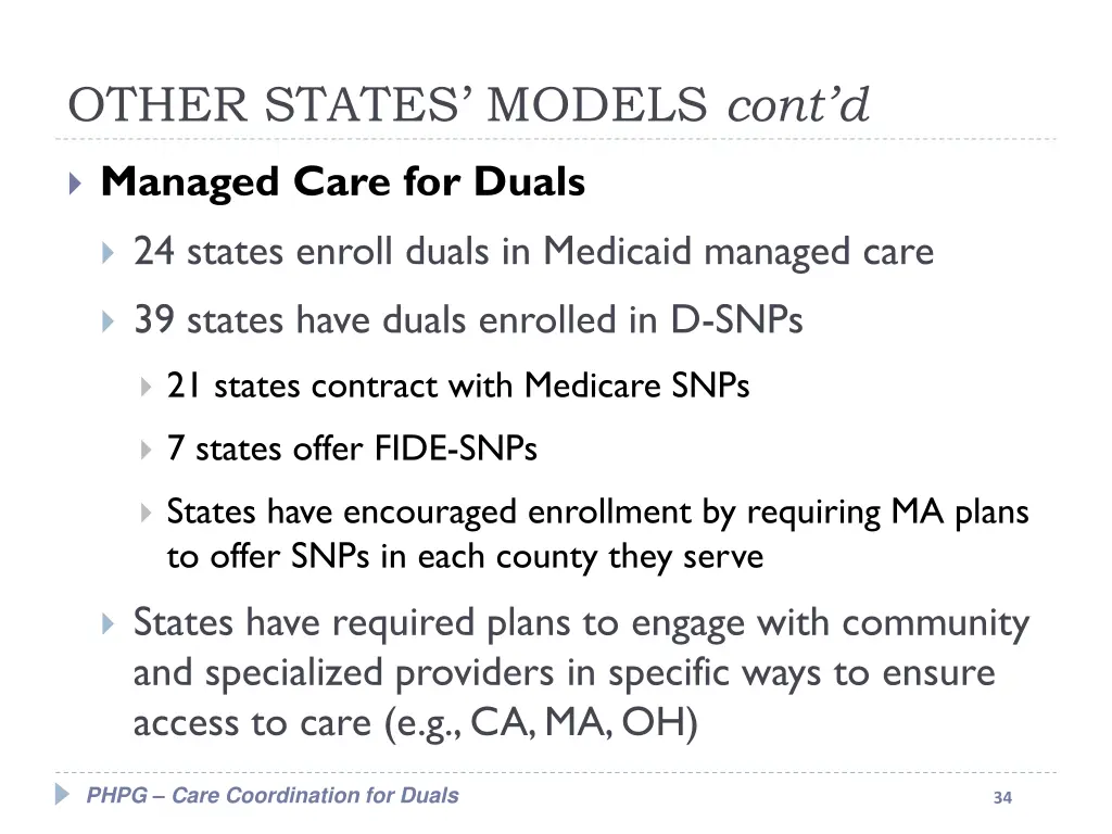 other states models cont d 3