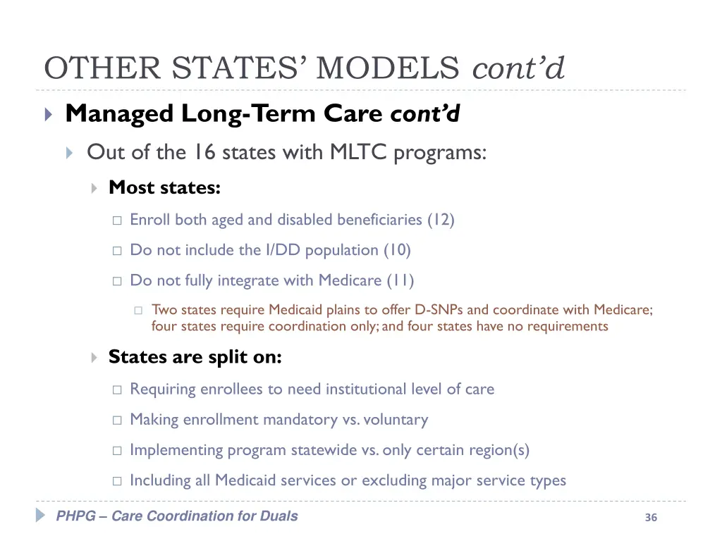 other states models cont d 5