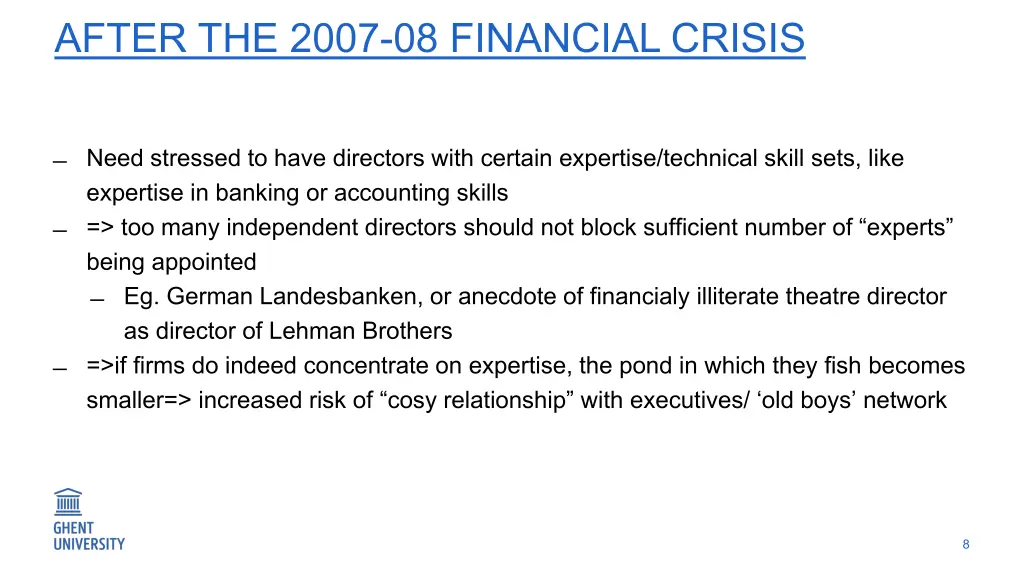 after the 2007 08 financial crisis