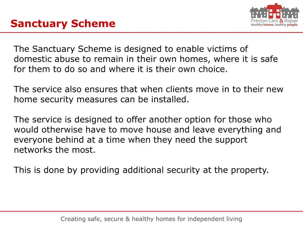 sanctuary scheme