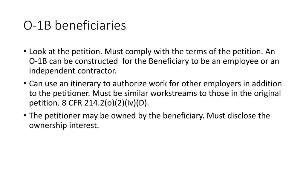 o 1b beneficiaries