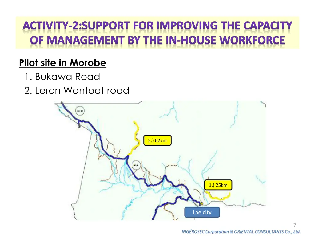 activity 2 support for improving the capacity 2