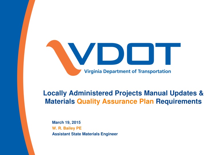 locally administered projects manual updates