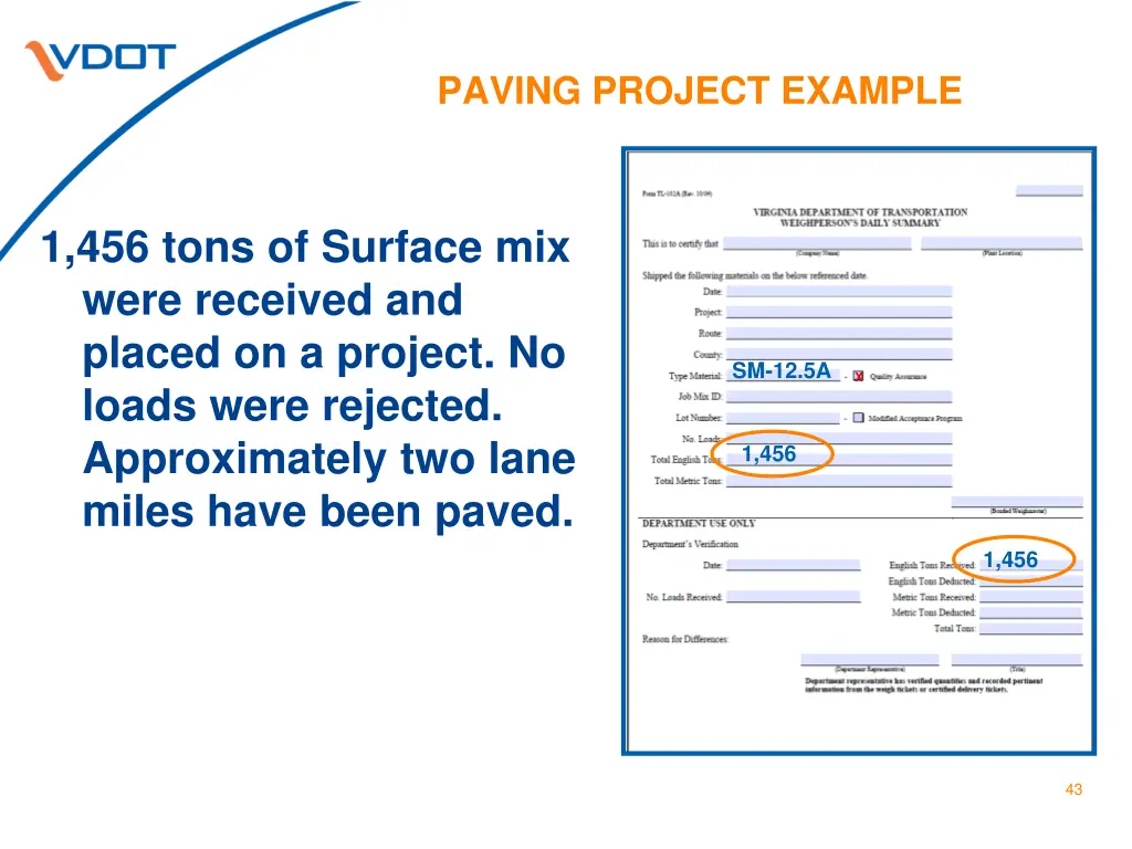 paving project example 1