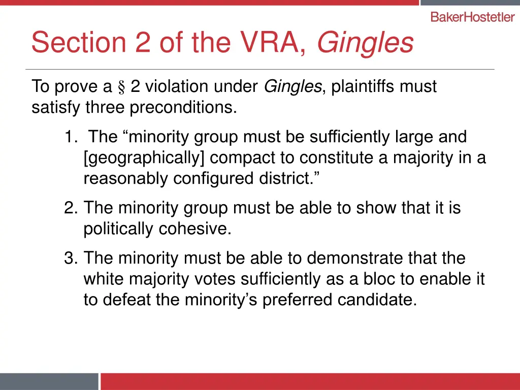 section 2 of the vra gingles