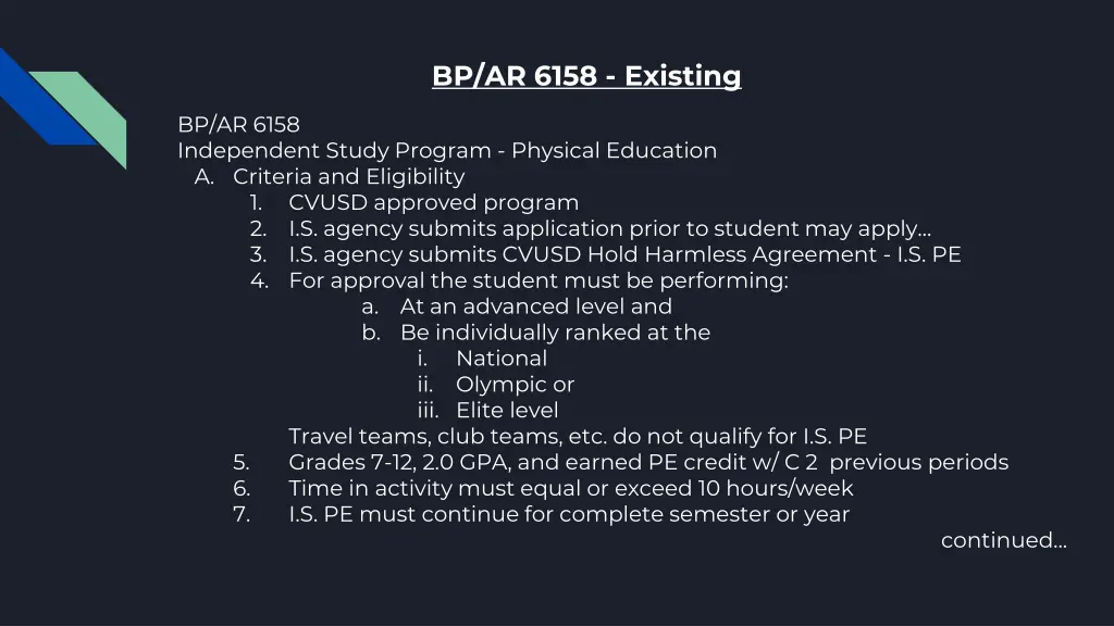 bp ar 6158 existing