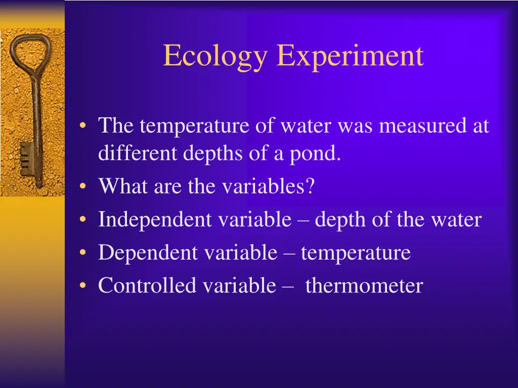 ecology experiment