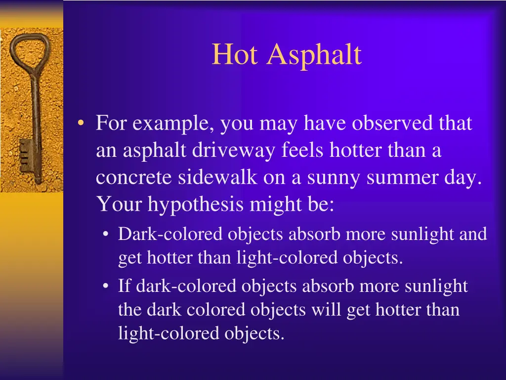 hot asphalt