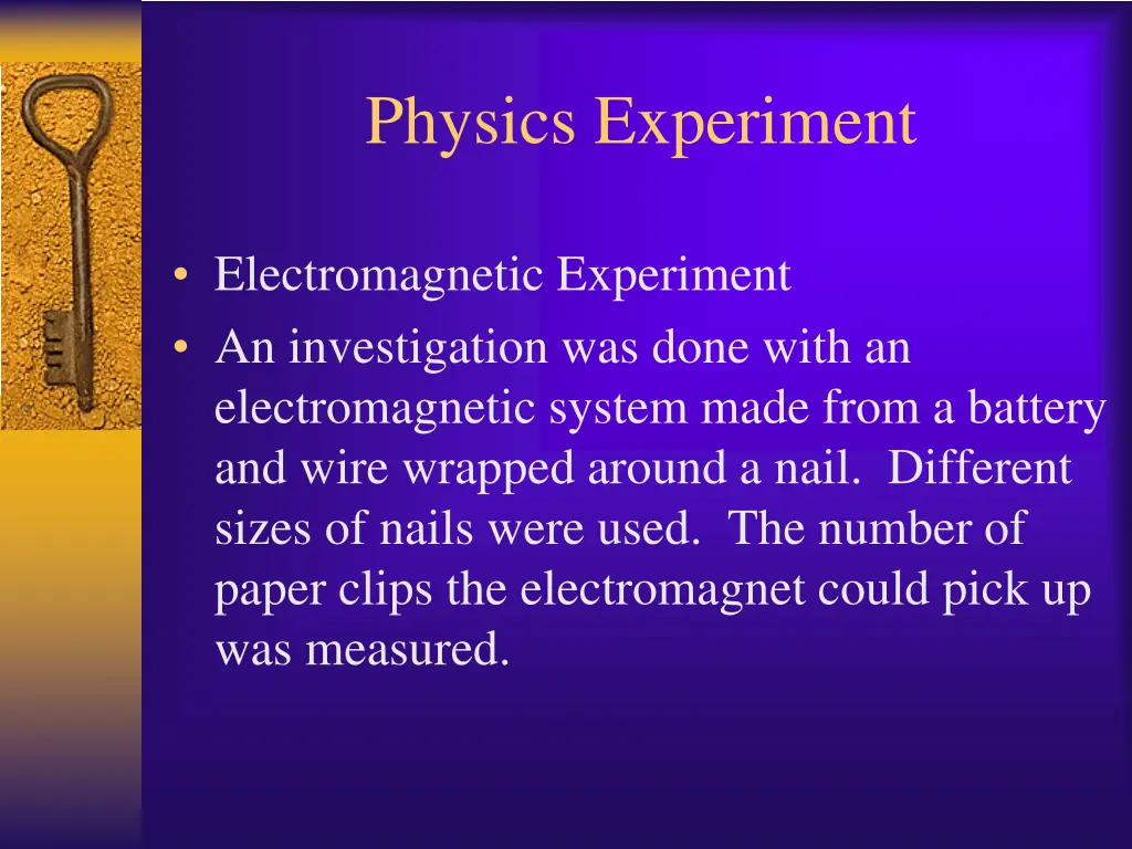 physics experiment