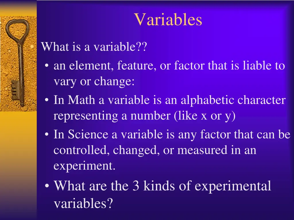 variables