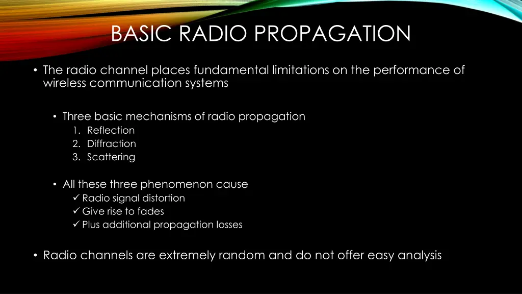 basic radio propagation