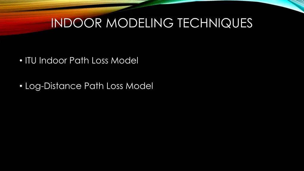 indoor modeling techniques