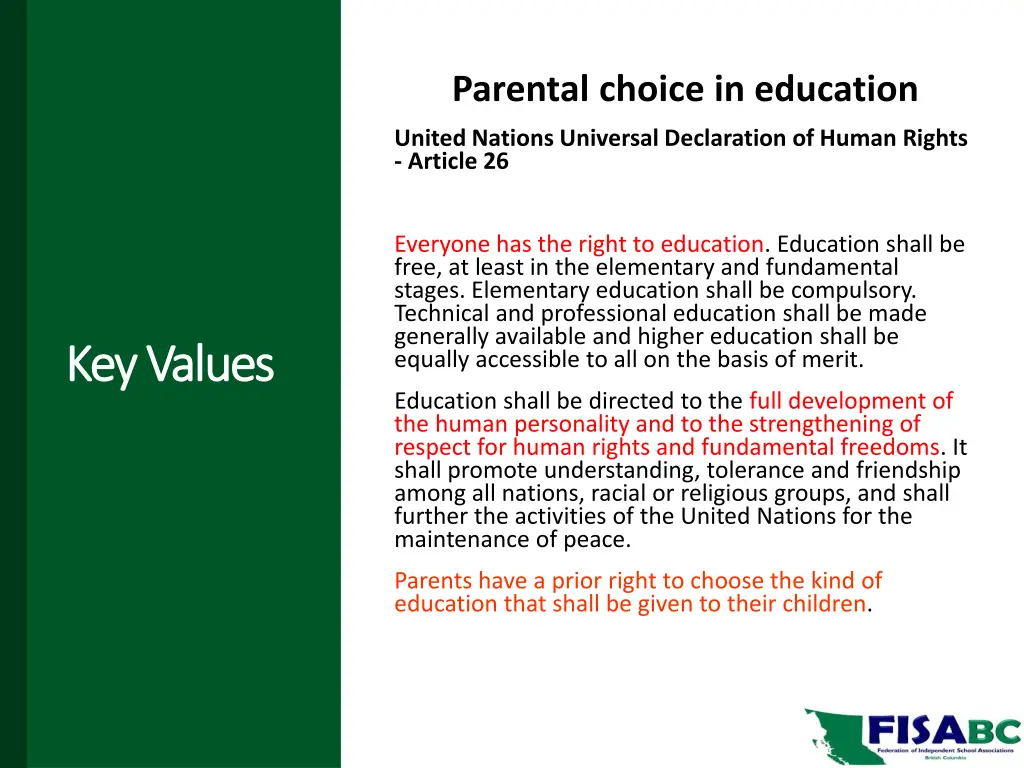 parental choice in education