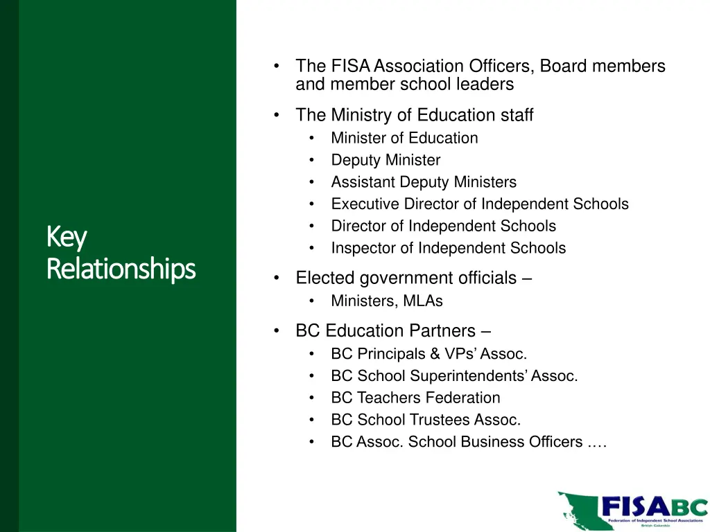 the fisa association officers board members