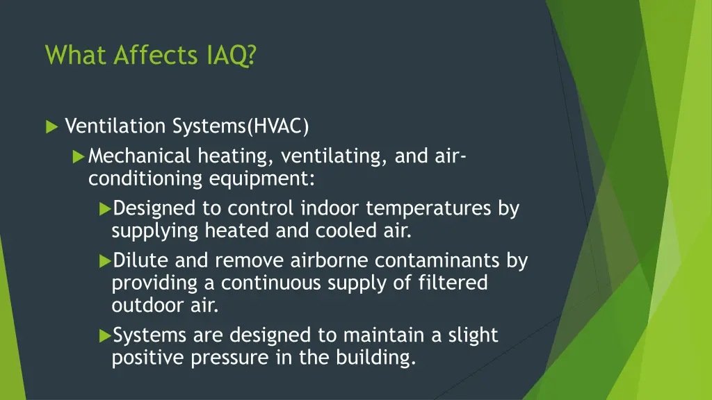 what affects iaq 1