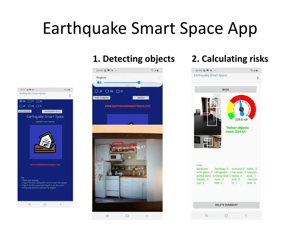 earthquake smart space app