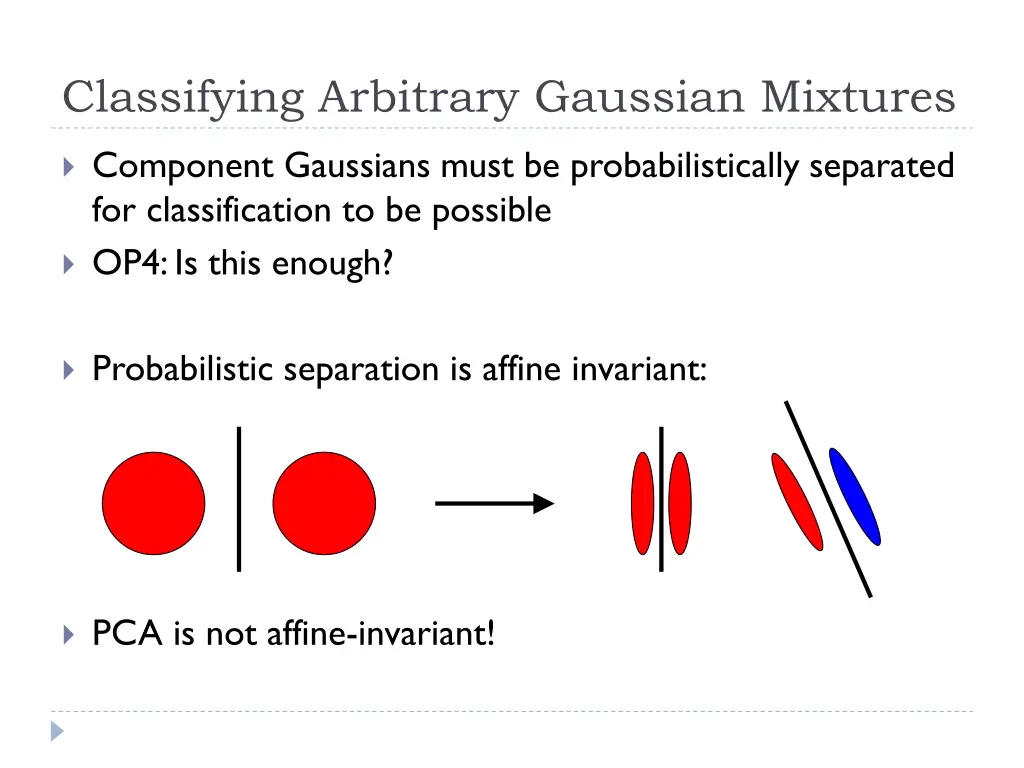 classifying arbitrary gaussian mixtures