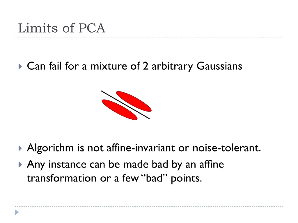 limits of pca