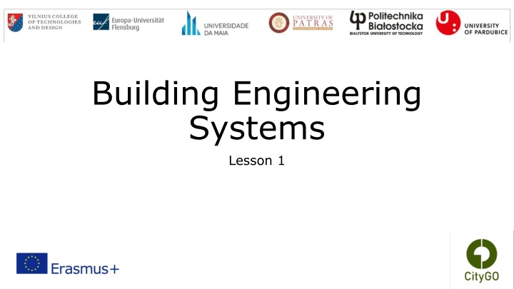 building engineering systems lesson 1