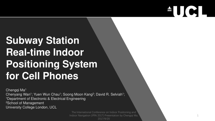 subway station real time indoor positioning