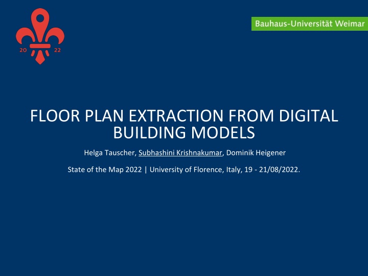 floor plan extraction from digital building models