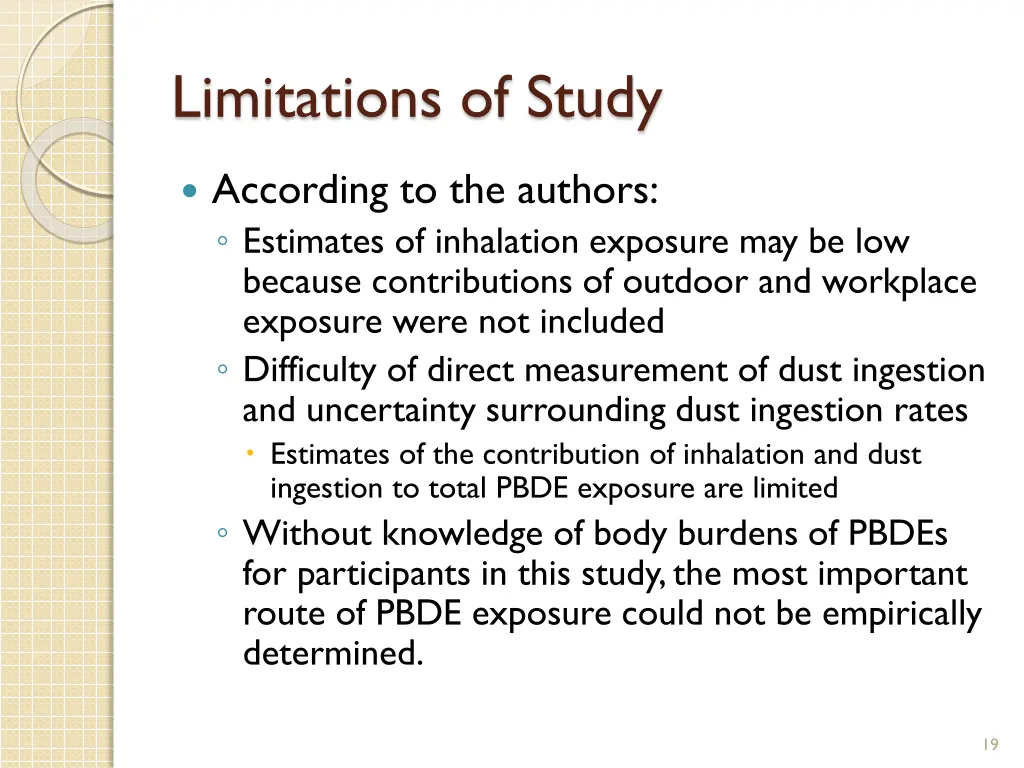 limitations of study